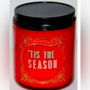 New Bath & Body Works - "TIS THE SEASON" - Mason Jar Single Wick Scented Candle